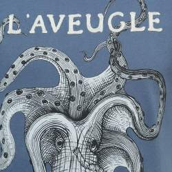 Gucci Blue Octopus Printed Cotton T-Shirt XS