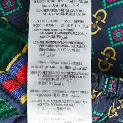 Gucci Multicolor Print Cotton Velvet Trimmed Drawstring Joggers XS