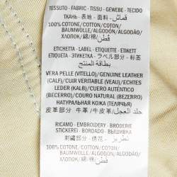 Pre Owned Gucci Blue Washed & Embroidered Denim Jeans L Waist 34"