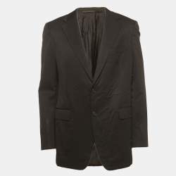 Gucci Brown Wool Single Breasted Blazer XL