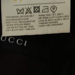 Gucci Brown Wool Single Breasted Blazer XL