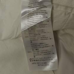 Gucci White Cotton Riding Slim Fit Trousers M