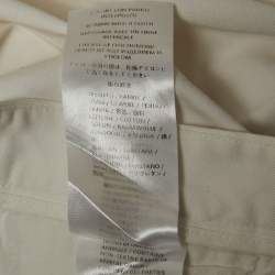 Gucci White Cotton Riding Slim Fit Trousers M