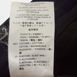 Gucci Navy Blue Cotton Riding Tapered Trousers M