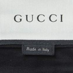 Gucci Navy Blue Cotton Riding Tapered Trousers M