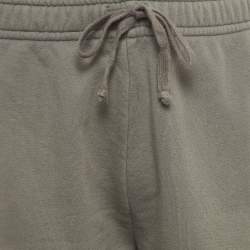 Gucci Grey Jersey Logo Tape Detailed Drawstring Shorts M