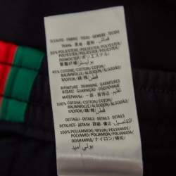 Gucci Navy Blue Side Stripe Technical Jersey Shorts S
