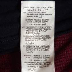 Gucci Navy Blue GG Jacquard Cotton Knit Zip Front Jacket XS