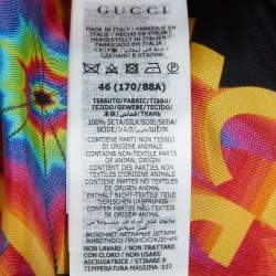 Gucci Multicolor GG Kaleidoscope Silk Short Sleeves Shirt S
