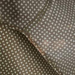 Pre Owned Gucci Brown Triangle Print Cotton Full Sleeve Shirt XL