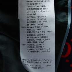 Pre Owned Gucci Navy Blue/Red Jacquard Knit Blazer 3XL