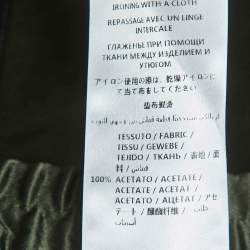 Pre Owned Gucci Green Side Stripe Satin Joggers M