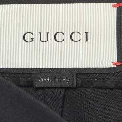Gucci Black Butterfly Embroidered Cotton Cargo Short XL