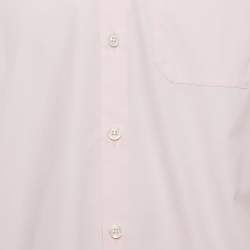 Gucci Pink Cotton Button Front Duke Shirt L