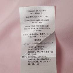 Gucci Pink Cotton Button Front Duke Shirt L