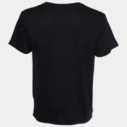 Gucci Black Cities Print Cotton Crew Neck T-Shirt M