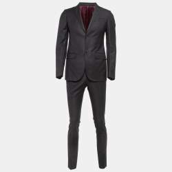 Pre Owned Gucci Black Single Breasted Suit XS