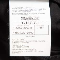 Pre Owned Gucci Black Single Breasted Suit XS