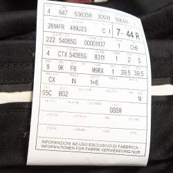 Pre Owned Gucci Black Single Breasted Suit XS