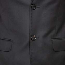 Pre Owned Gucci Black Single Breasted Suit XS