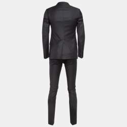 Pre Owned Gucci Black Single Breasted Suit XS