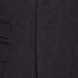 Gucci Grey Wool Long Coat XL