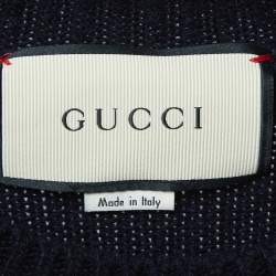 Gucci Blue Knit Animalium Sweater XS