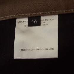 Pre Owned Gucci Olive Green Cotton Pants S