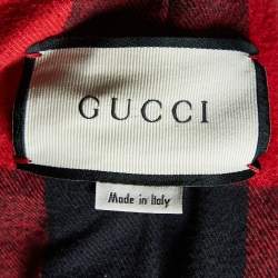 Pre Owned Gucci Blue Denim L'Aveugle Par Amour Jacket S