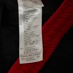 Pre Owned Gucci Black Crepe Contrast Trim Detailed Joggers XS