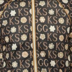 Pre Owned Gucci x Ken Scott Black Printed Jersey Zip-Up Track Jacket M