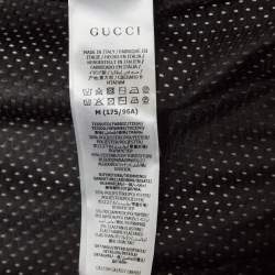 Pre Owned Gucci x Ken Scott Black Printed Jersey Zip-Up Track Jacket M