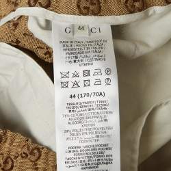Gucci Brown GG Web Canvas Pants XS