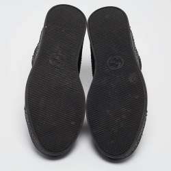Gucci Black Python High Top Sneakers Size 42.5