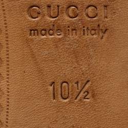 Pre Owned Gucci Blue Suede Horsebit Slip On Loafers Size 44.5