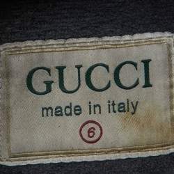 Gucci Beige/Navy Blue GG Supreme Canvas Rhyton Sneakers Size 40