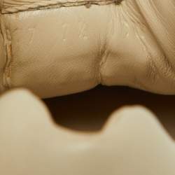Gucci Cream Leather Vintage Logo Rhyton Sneakers Size 41.5