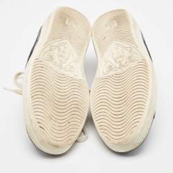 Gucci Navy Blue Guccissima Leather Ace Sneakers Size 43