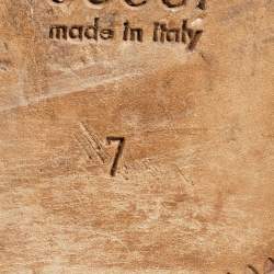 Pre Owned Gucci Black Leather Brogue Oxfords Size 41