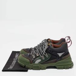Gucci Multicolor Canvas and Mesh Flashtrek Sneakers Size 42