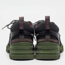 Gucci Multicolor Canvas and Mesh Flashtrek Sneakers Size 42