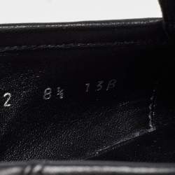 Gucci Black Leather Kingsnake Loafers Size 42.5