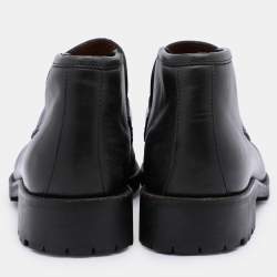 Pre Owned Gucci Black Leather Horsebit Loafers Size 44