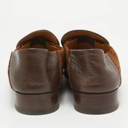 Gucci Brown GG Velvet Horsebit Loafers Size 42.5