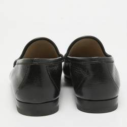 Gucci Black Leather Horsebit Loafers Size 42.5