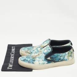 Pre Owned Gucci Multicolor GG Coated Canvas Slip On Sneakers Size 43.5