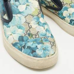 Pre Owned Gucci Multicolor GG Coated Canvas Slip On Sneakers Size 43.5