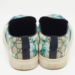Pre Owned Gucci Multicolor GG Coated Canvas Slip On Sneakers Size 43.5