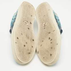 Pre Owned Gucci Multicolor GG Coated Canvas Slip On Sneakers Size 43.5