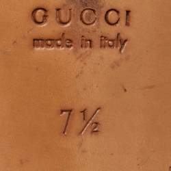 Gucci Brown Leather Lace Up Oxfords Size 41.5